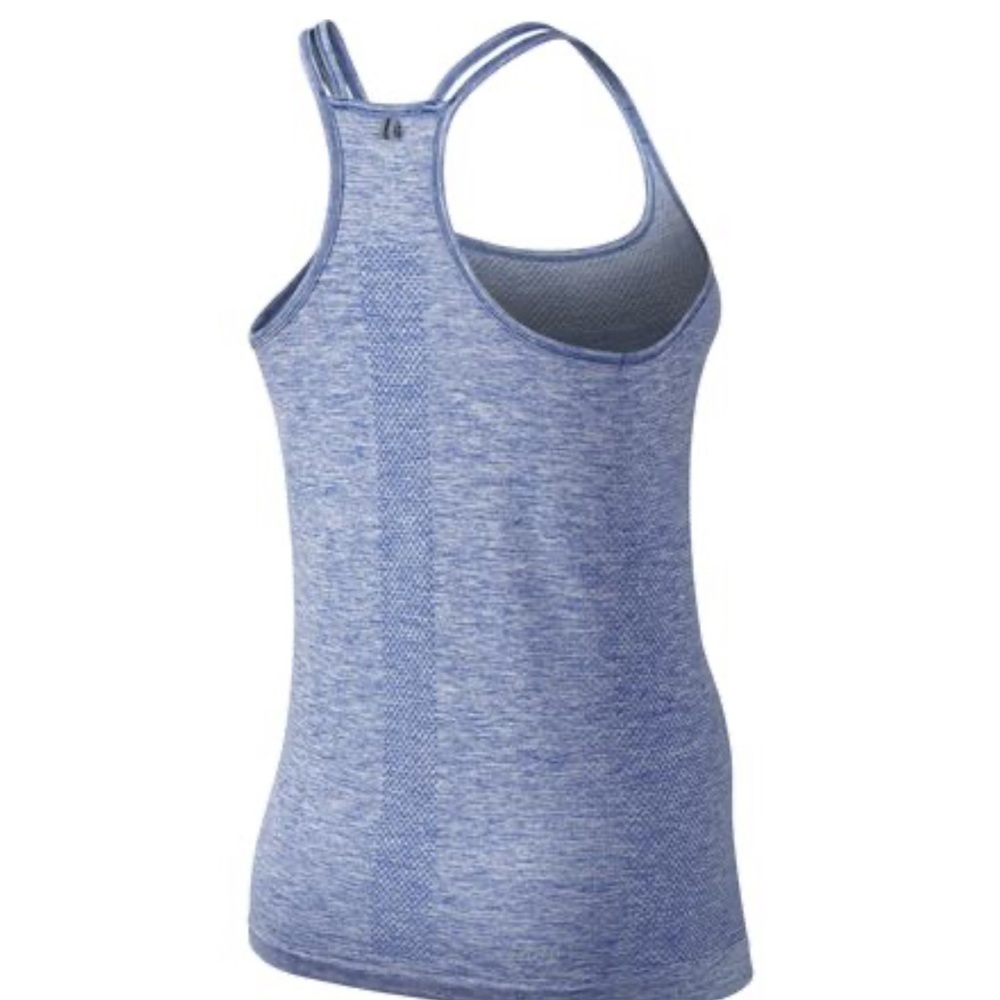 Nike‎ Women's Dri Fit Blue Heather Strappy Tank Top